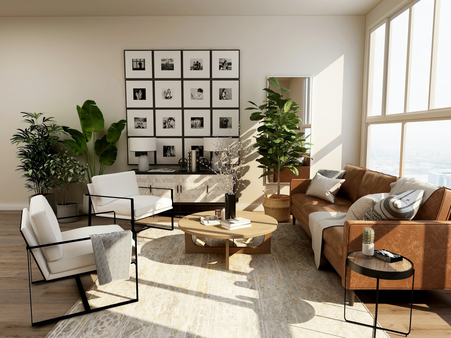 D-8 Limited modern interior design - living and dining room